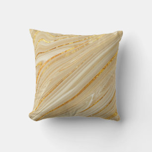 Golden marble: luxurious texture background. cushion