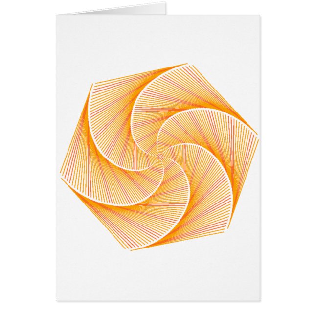 Golden Math Flower Card (Front)