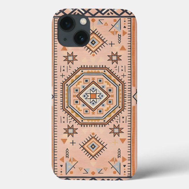 Golden Maze – Modern Moroccan Geometry Case-Mate iPhone Case (Back)