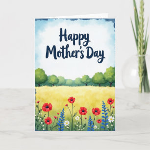 Golden Meadow Mothers Day Card