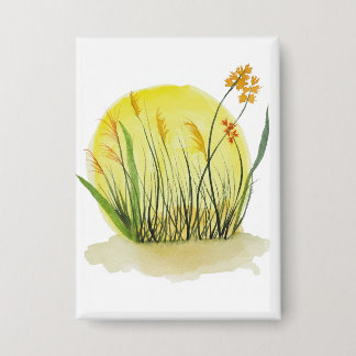 Golden Meadow Watercolor Art Print
