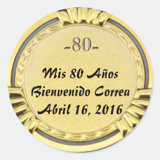 golden-medal sticker or birthday