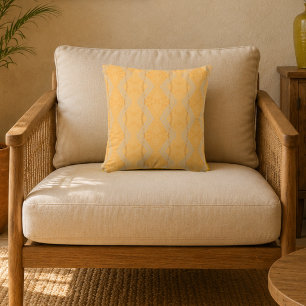 Golden Medina Moroccan Geometric Cushion