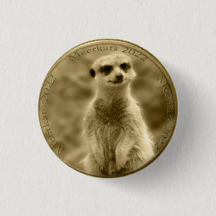 Golden Meerkat 2022 Coin, Hat Badge