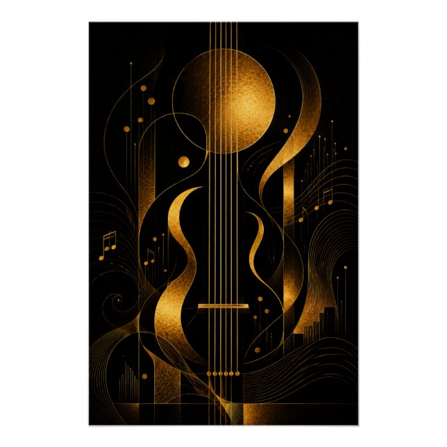 Golden Melody Art Poster (Front)