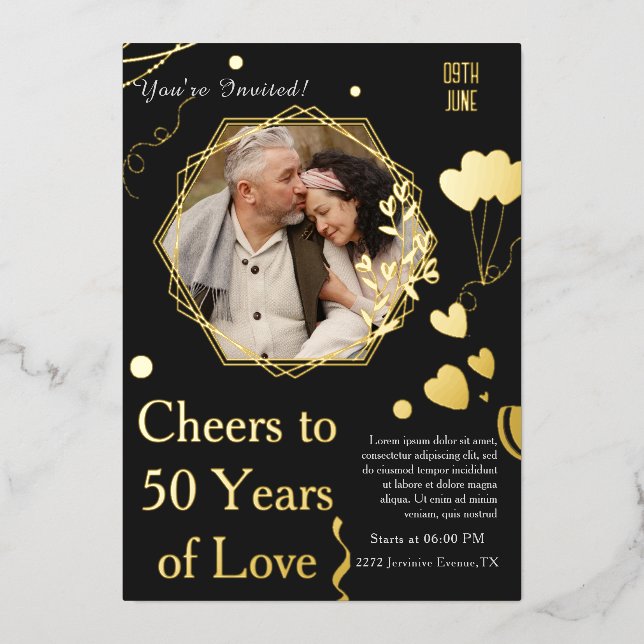 Golden Memories Celebrating 50 Years of Love (Front)