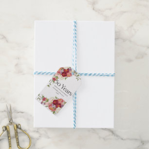 "Golden Memories: Celebrating 50 Years of Love" Gift Tags