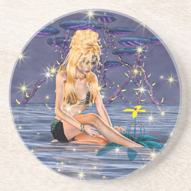 Golden Mermaid Coaster (Front)