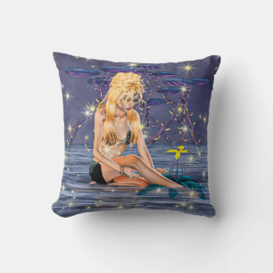 Golden Mermaid Cushion