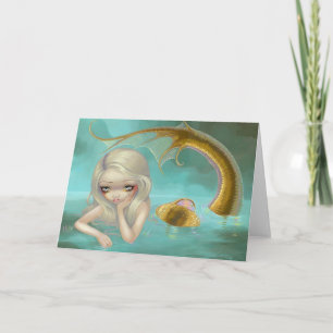 "Golden Mermaid" Greeting Card