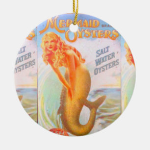 golden mermaid ornament