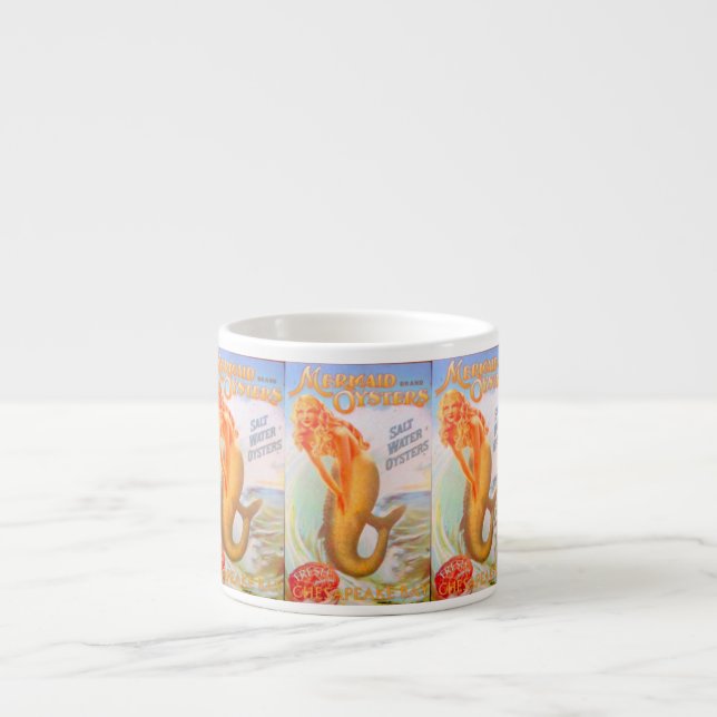 golden mermaids espresso mug (Front)