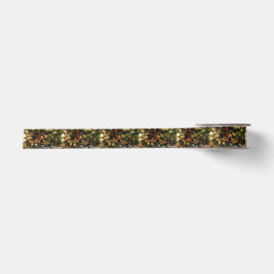 Golden Merry Christmas Satin Ribbon