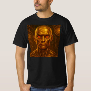 Golden metal android T-Shirt