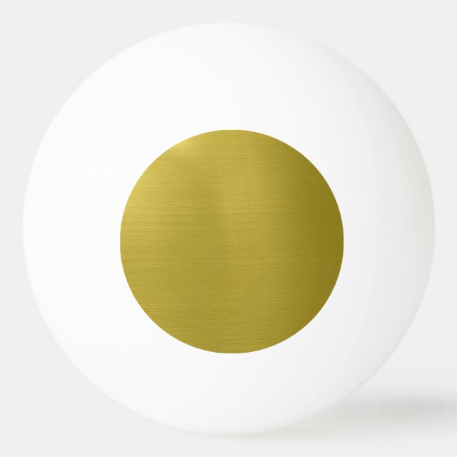 Golden Metallic Ping Pong Ball (Back)