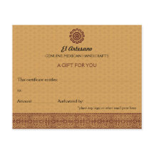 Golden Mexican Rose Gift Certificate