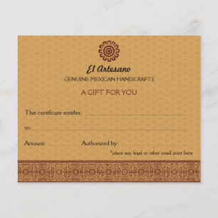 Golden Mexican Rose Gift Certificate