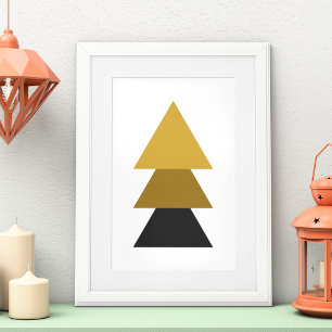 Golden Mid Century  Poster