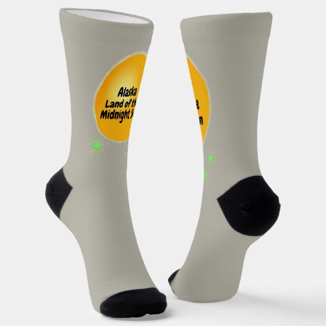 Golden Midnight Sun of Alaska  Socks (Angled)