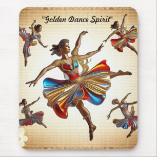 "Golden Moments in Motion" Mouse Pad