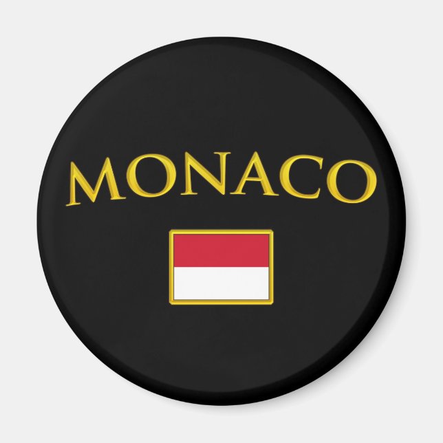 Golden Monaco Magnet (Front)