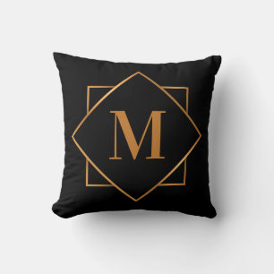 Golden Monogram Cushion