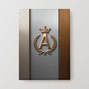 Golden Monogram Emblem A