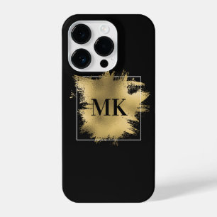 Golden Monogram iPhone 14 Pro Case