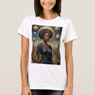 Golden Moon Crown Cosmic Queen Shirt
