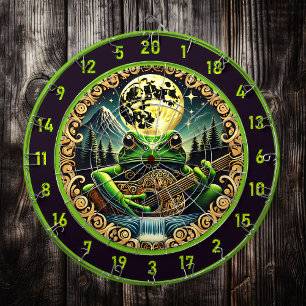 Golden Moon Watches Frog Play Guitar Dartboard