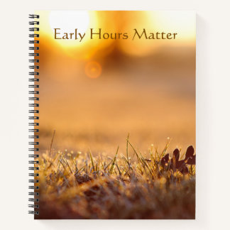 Golden Morning Dew Macro Nature Notebook