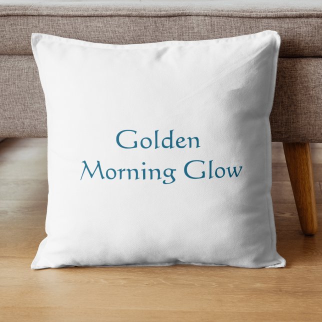 Golden Morning Glow Modern Script  Cushion (Creator Uploaded)