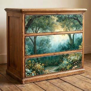 Golden Morning Misty Woodland Garden Decoupage Tissue Paper