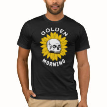 Golden Morning Sunflower Skull