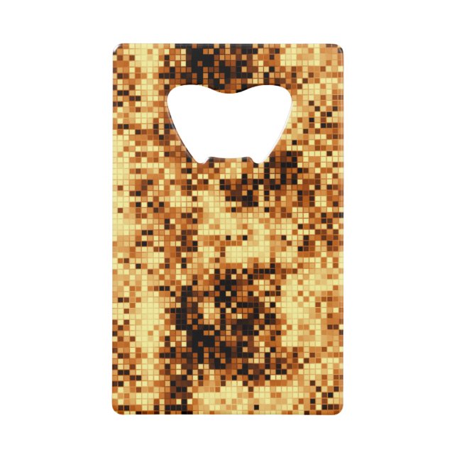 Golden Mosaic Abstract Pattern (Front)