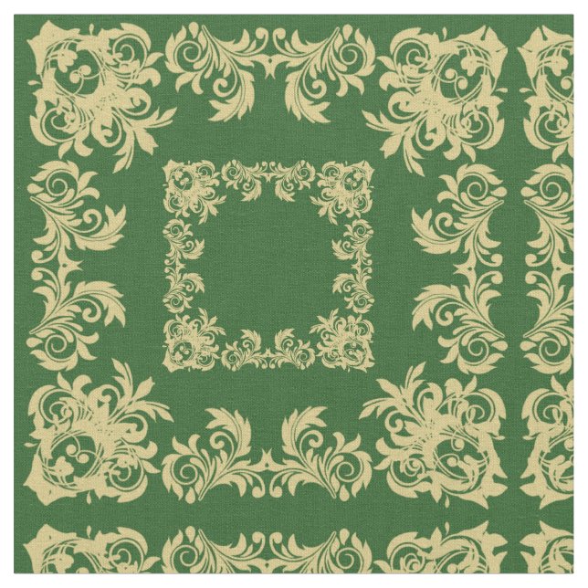 Golden Moss Fabric (Close Up)