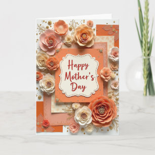 Golden Mothers Day Shimmer Art Card