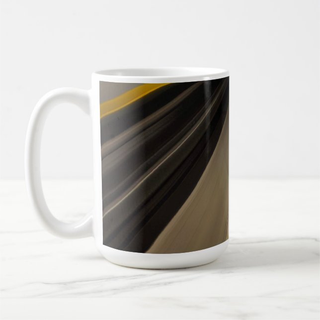 Golden Motion Lines Coffee Mug (Left)