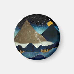 Golden Mountain Climbers Magnet