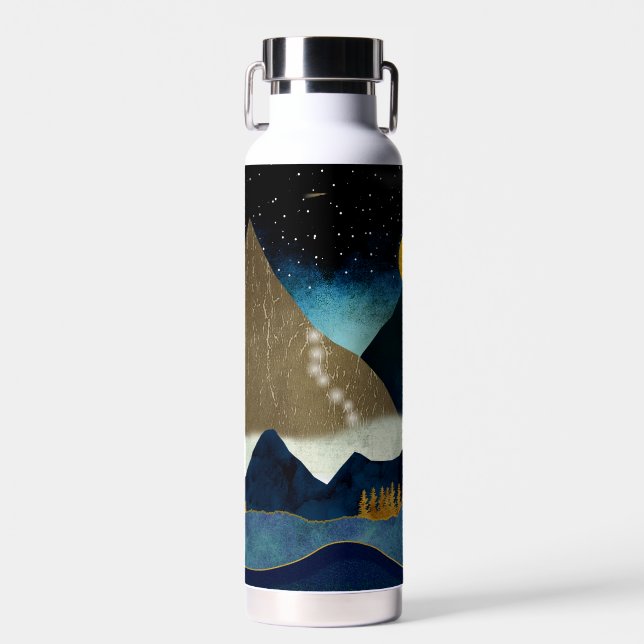 Golden Mountain Climbers Water Bottle (Front)
