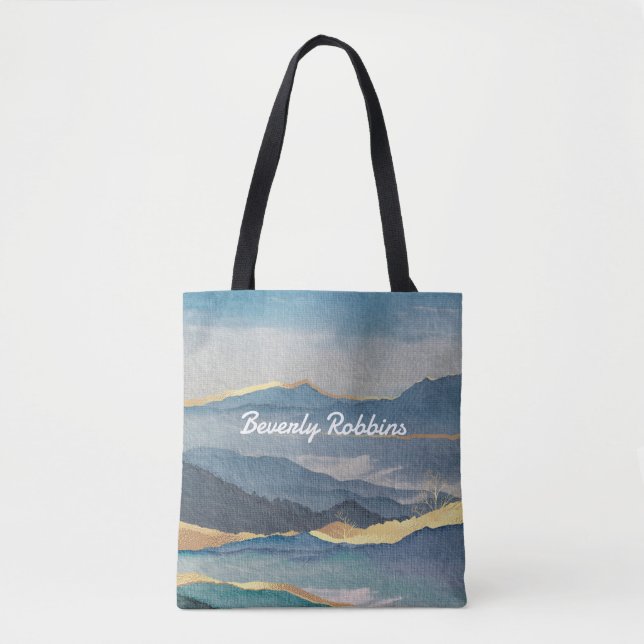 Golden Mountain Personalised Tote Bag (Front)