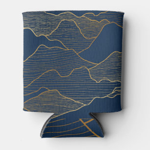 Golden Mountains: Art Deco Luxury Can Cooler