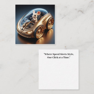 Golden Mouse-Mobile: A Little Mouse's Mission Square Business Card