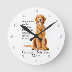 Golden Mum Clock