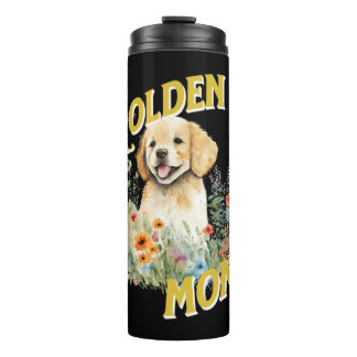 Golden Mum. Golden Retriever Design Thermal Tumbler