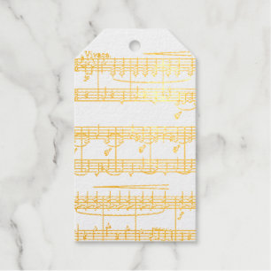 Golden Music   Gift Tags