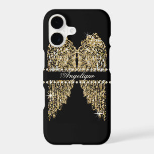 Golden n Diamond Jewel Look Angel Wings Bling