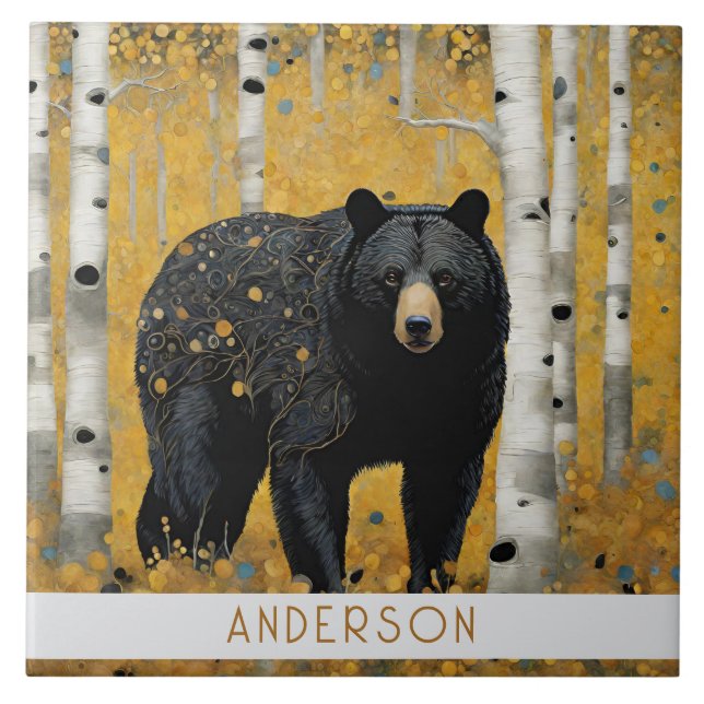 Golden Nature Ceramic Tile (Front)