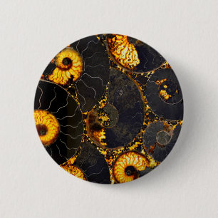 Golden Nautilus 6 Cm Round Badge