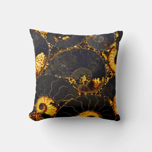 Golden Nautilus Cushion (Front)